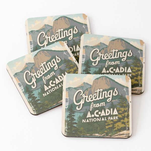Item preview, Acadia National Park Postcard Vintage Retro Travel Vintage designed and sold by TravelPostcardGems.