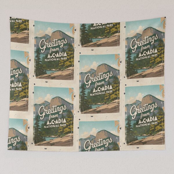 Item preview, Acadia National Park Postcard Vintage Retro Travel Vintage designed and sold by TravelPostcardGems.