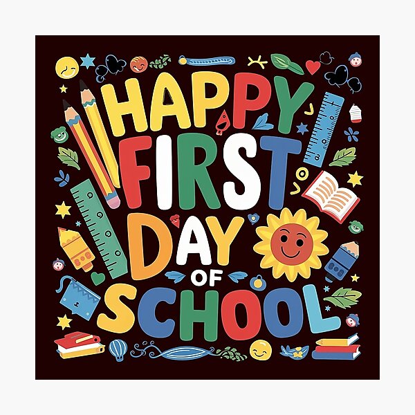 Item preview, happy first day of school designed and sold by venavar.