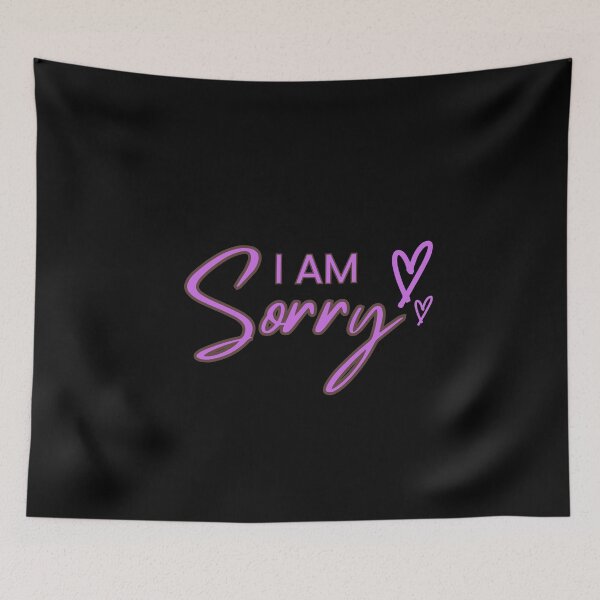 Item preview, Heartfelt Apology Design - "I Am Sorry" with Love Hearts designed and sold by WhiteDoveArt.