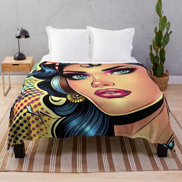 Item preview, Vibrant Pop Art Comic Girl designed and sold by SportyAndArtful.