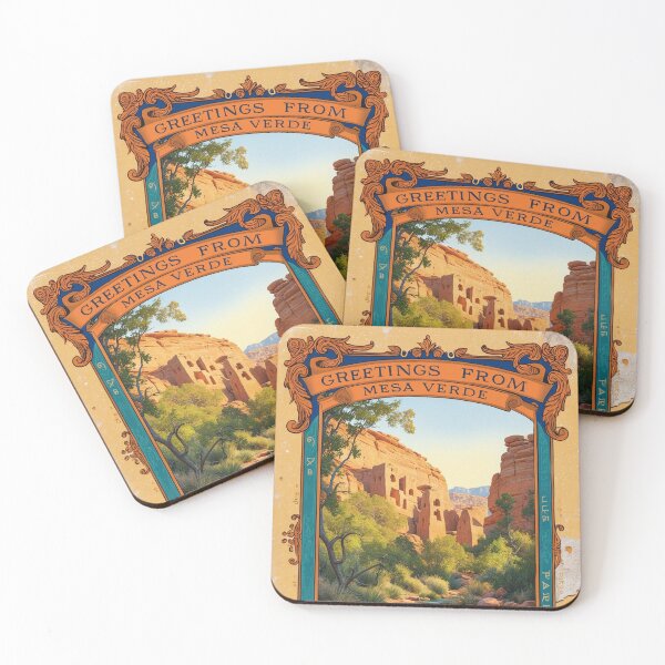 Item preview, Mesa Verde National Park Postcard Vintage Retro Travel Vintage designed and sold by TravelPostcardGems.