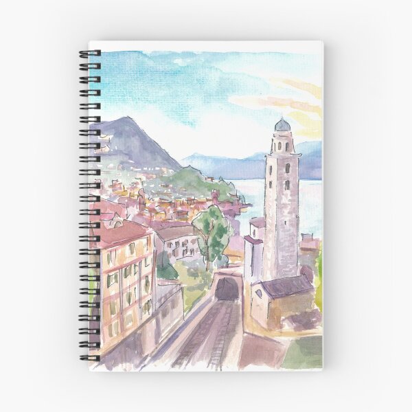 Item preview, Lugano Ticino Switzerland View of City and Lake designed and sold by artshop77.