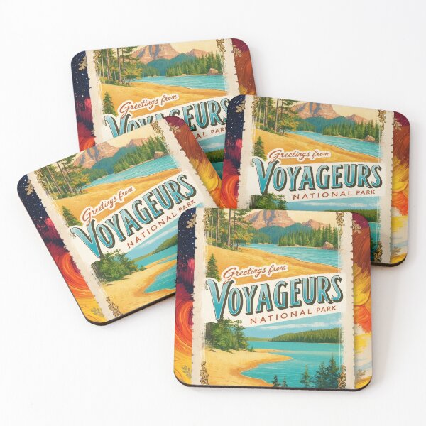 Item preview, Voyageurs National Park Postcard Vintage Retro Travel Vintage designed and sold by TravelPostcardGems.
