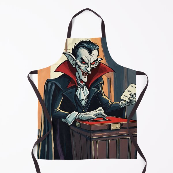 Item preview, cartoon vampire casts his vote in the American presidential election,save democracy designed and sold by OxiSkor.