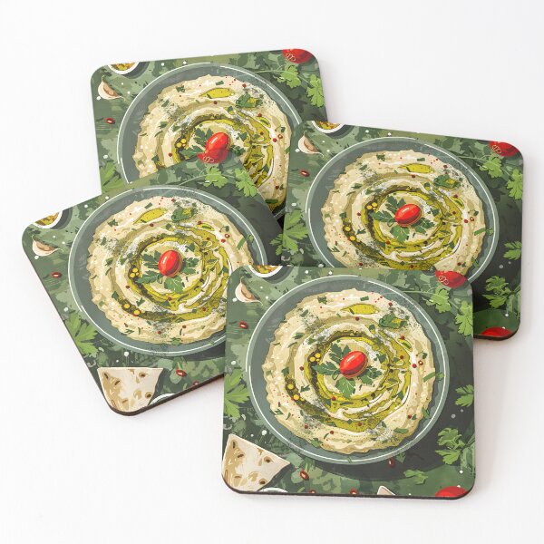 Item preview, Baba Ghanoush Food Art: A Smoky Eggplants Flavorful Dip - Experience the Essence of Middle Eastern Cuisine designed and sold by FUNqoosh.