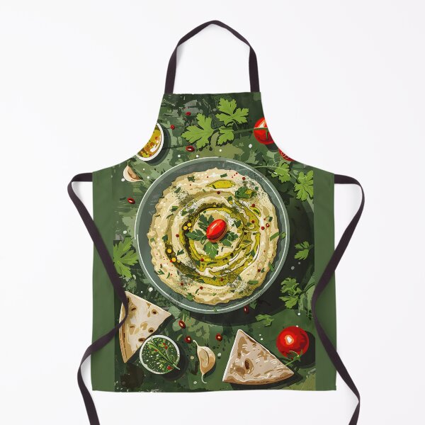 Item preview, Baba Ghanoush Food Art: una sabrosa salsa de berenjenas ahumadas - Experimente la esencia de la cocina del Medio Oriente designed and sold by FUNqoosh.
