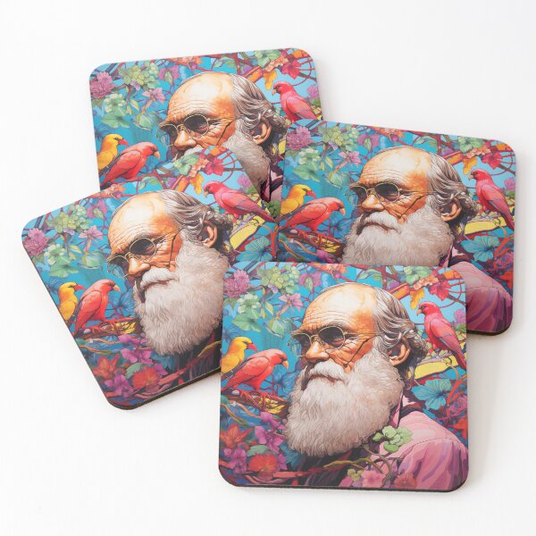 Item preview, Charles Darwin portrait designed and sold by InkishDelight.