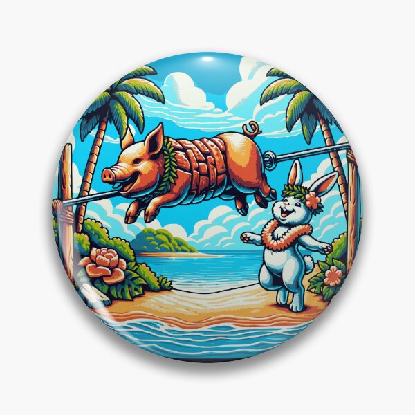 Item preview, Pork paradise Island Vibes designed and sold by InkKiai.