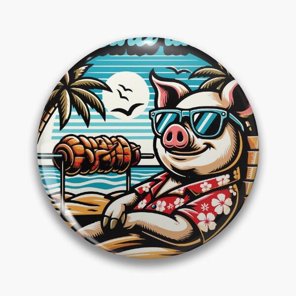 Item preview, Piggin' out on island time Island Vibes designed and sold by InkKiai.