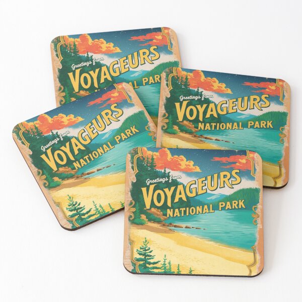 Item preview, Voyageurs National Park Postcard Vintage Retro Travel Vintage designed and sold by TravelPostcardGems.
