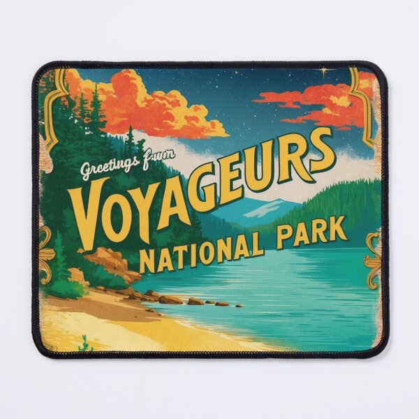 Item preview, Voyageurs National Park Postcard Vintage Retro Travel Vintage designed and sold by TravelPostcardGems.