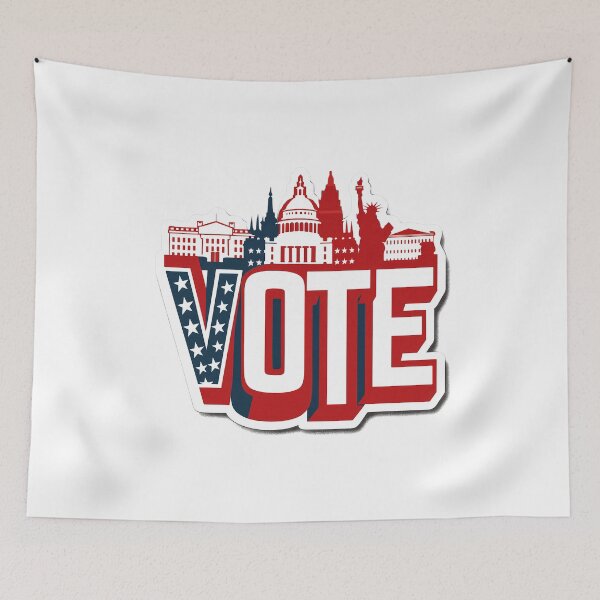 Item preview, Save democracy vote, United we stand designed and sold by RedCircleArt.