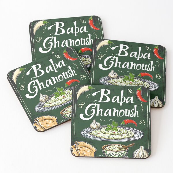 Item preview, Eggplant Elegance: The Rich, Creamy Delight of Authentic Baba Ghanoush Generative AI designed and sold by FUNqoosh.