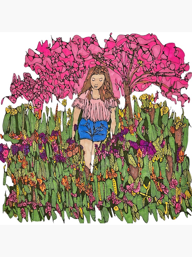 Thumbnail 2 of 2, Tote Bag, Spring Walk in Wildflowers Art designed and sold by KnutsonKr8tions.