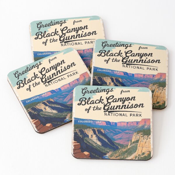 Item preview, Black Canyon Of The Gunnison National Park Postcard Vintage Retro Travel Vintage designed and sold by TravelPostcardGems.