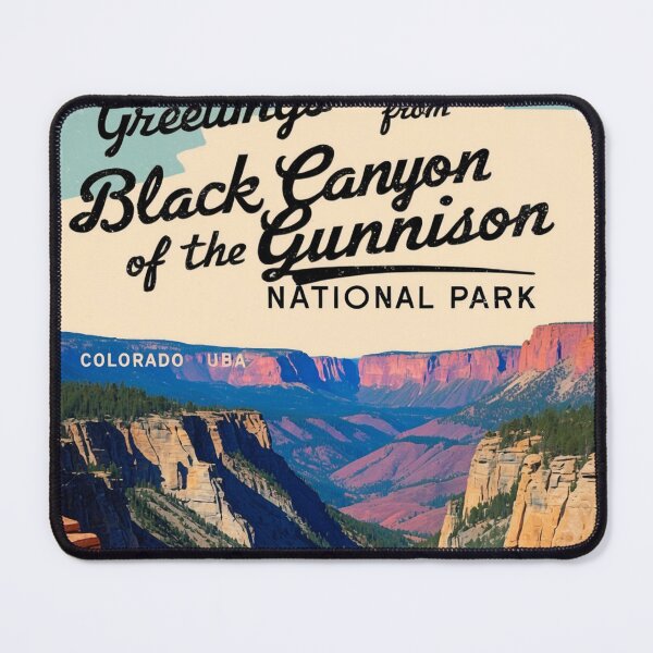 Item preview, Black Canyon Of The Gunnison National Park Postcard Vintage Retro Travel Vintage designed and sold by TravelPostcardGems.