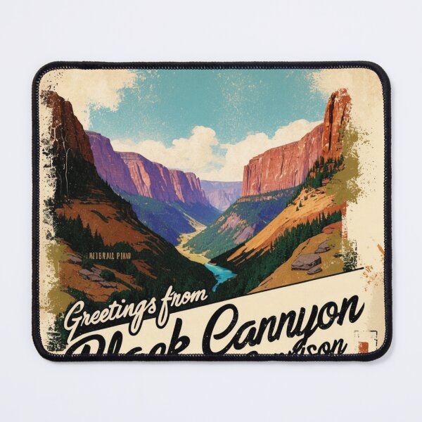 Item preview, Black Canyon Of The Gunnison National Park Postcard Vintage Retro Travel Vintage designed and sold by TravelPostcardGems.