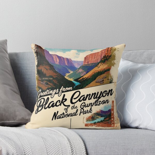 Item preview, Black Canyon Of The Gunnison National Park Postcard Vintage Retro Travel Vintage designed and sold by TravelPostcardGems.