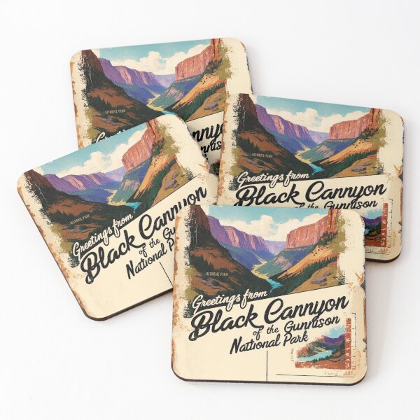 Item preview, Black Canyon Of The Gunnison National Park Postcard Vintage Retro Travel Vintage designed and sold by TravelPostcardGems.