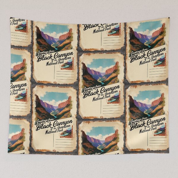 Item preview, Black Canyon Of The Gunnison National Park Postcard Vintage Retro Travel Vintage designed and sold by TravelPostcardGems.