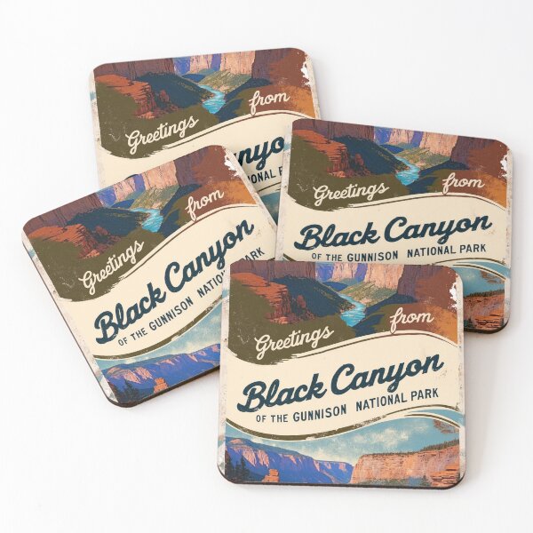 Item preview, Black Canyon Of The Gunnison National Park Postcard Vintage Retro Travel Vintage designed and sold by TravelPostcardGems.