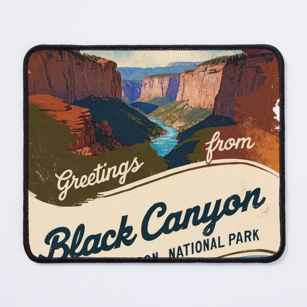 Item preview, Black Canyon Of The Gunnison National Park Postcard Vintage Retro Travel Vintage designed and sold by TravelPostcardGems.
