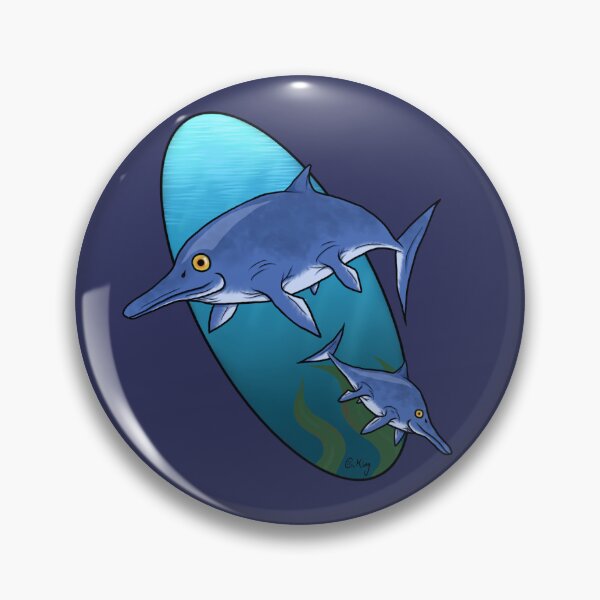 Item preview, Ichthyosaur and Ocean Background (Dinosaur Graphic) designed and sold by CKing-Paleo-Art.