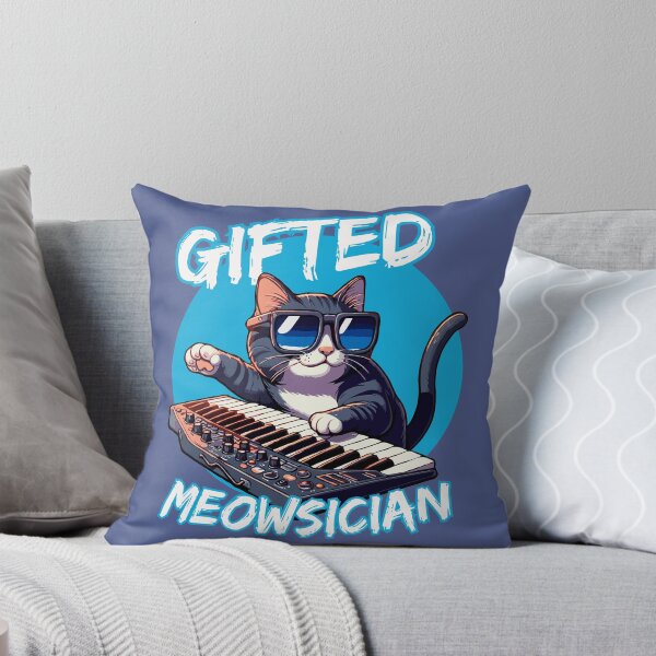 Item preview, Gifted Meowsician | Cat Playing Synthesizer designed and sold by McThingummy.