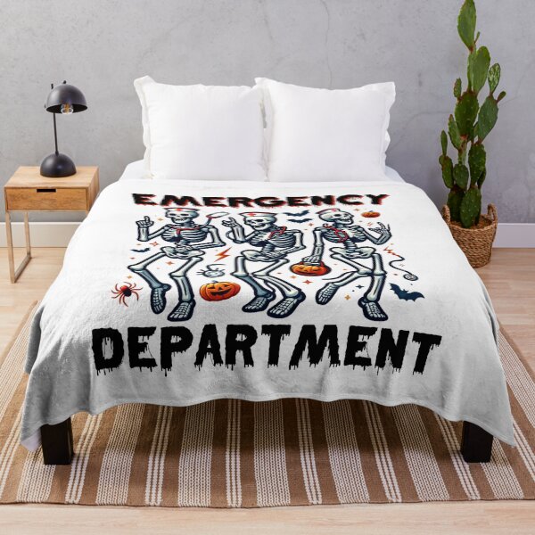 Item preview, Halloween ER Nurse Dancing Skeleton Emergency Department designed and sold by clothesy7.