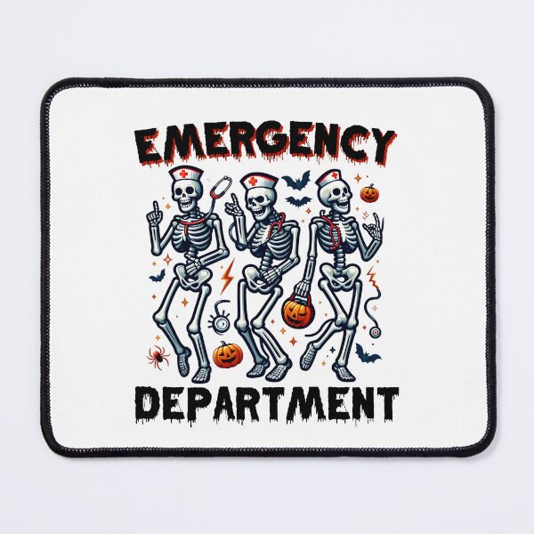 Item preview, Halloween ER Nurse Dancing Skeleton Emergency Department designed and sold by clothesy7.