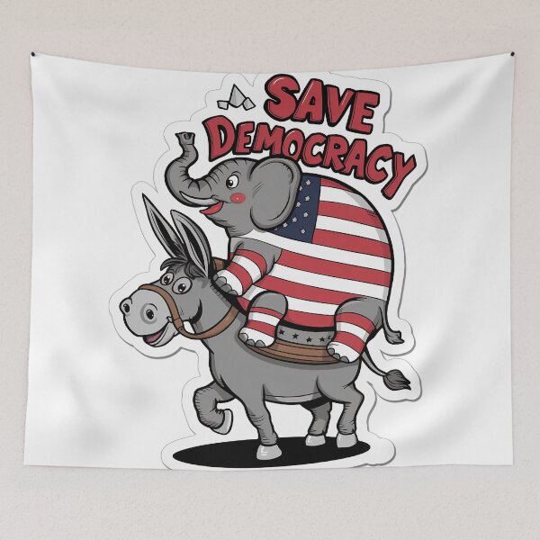 Item preview, Save democracy vote, United we stand designed and sold by RedCircleArt.