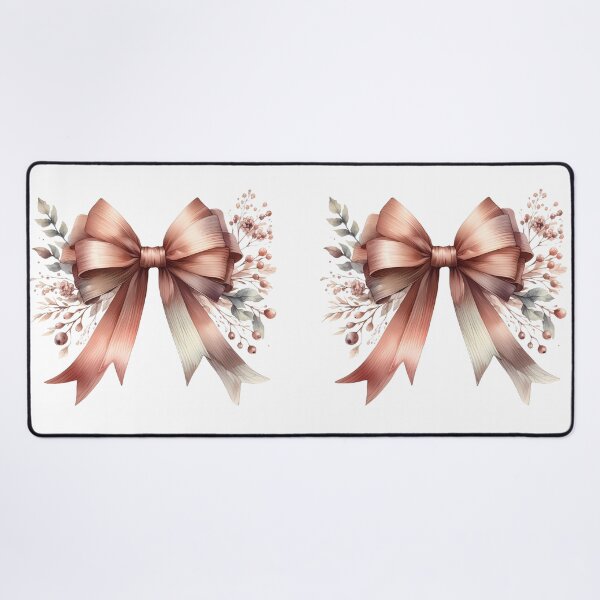 Item preview, Vintage Brown Coquette Bow with Floral Accents designed and sold by Dynke.
