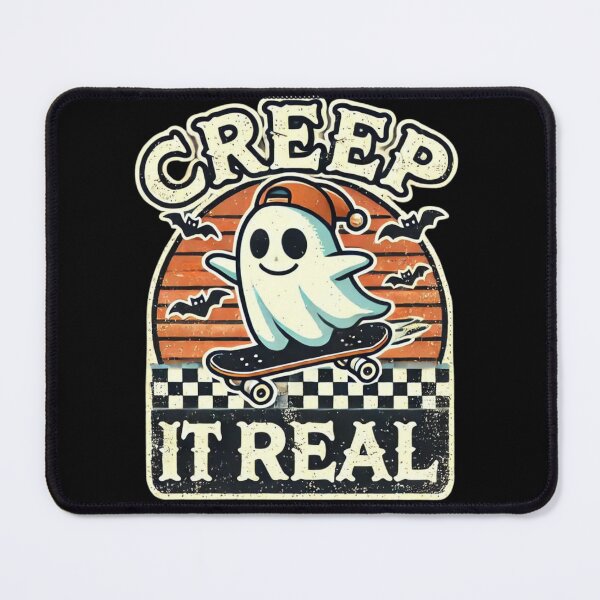 Item preview, Creep It Real Skateboard Halloween designed and sold by BlankCanvasHaHa.