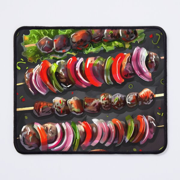 Item preview, Kebab Extravaganza: Savor the Rich, Grilled Juicy Flavors of Authentic Middle Eastern Cuisine AI Generated designed and sold by FUNqoosh.