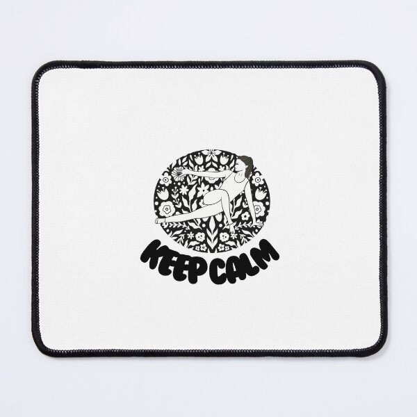 Item preview, Keep calm yoga pose designed and sold by Firstdot.
