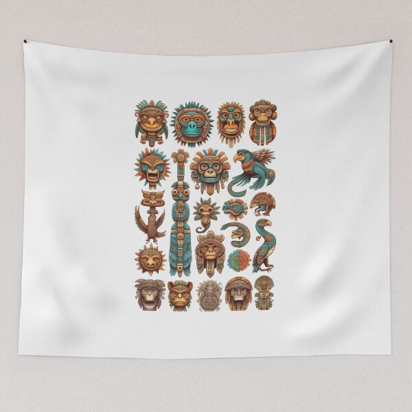 Item preview, Mayan Aztec Totems  designed and sold by EleganceStudio.