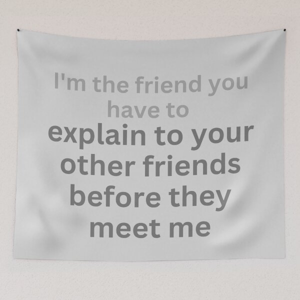 Item preview, humor friends slogan designed and sold by MerryCrown.