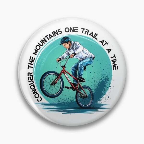 Item preview, Conquer the mountains one trail at a time designed and sold by Concept-Hub.