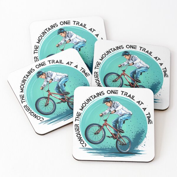 Item preview, Conquer the mountains one trail at a time designed and sold by Concept-Hub.