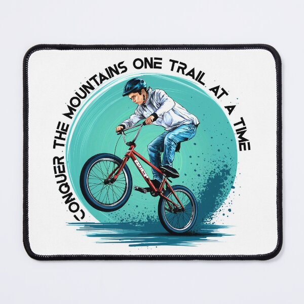 Item preview, Conquer the mountains one trail at a time designed and sold by Concept-Hub.