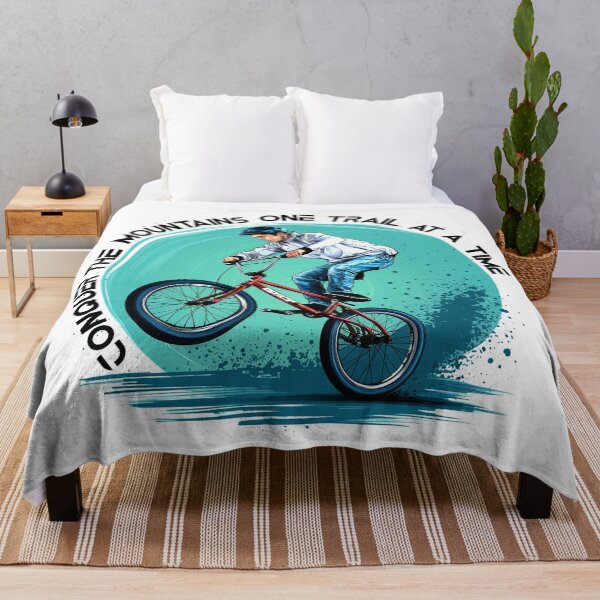 Item preview, Conquer the mountains one trail at a time designed and sold by Concept-Hub.