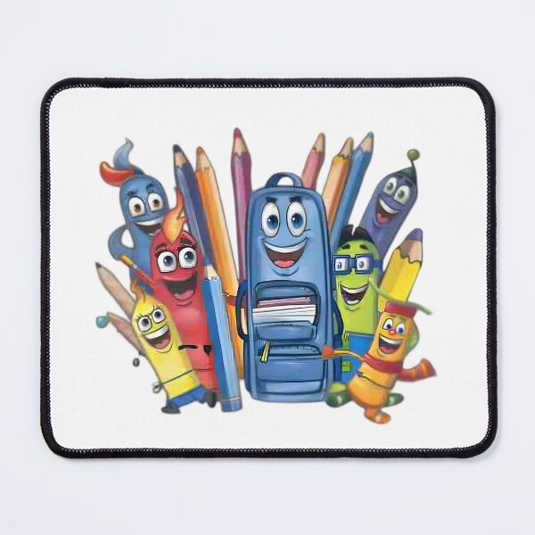 Item preview, Animated School Supply Parade designed and sold by AI-Only Creations.