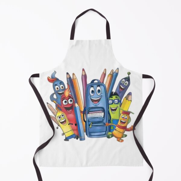 Item preview, Animated School Supply Parade designed and sold by AI-Only Creations.