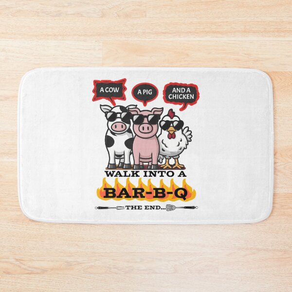 Item preview, A Cow, A Pig, and A Chicken Walk Into A BBQ designed and sold by CALIMASHIRTS.