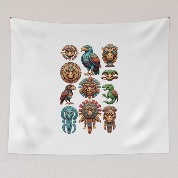 Item preview, Mayan Aztec Totems designed and sold by EleganceStudio.