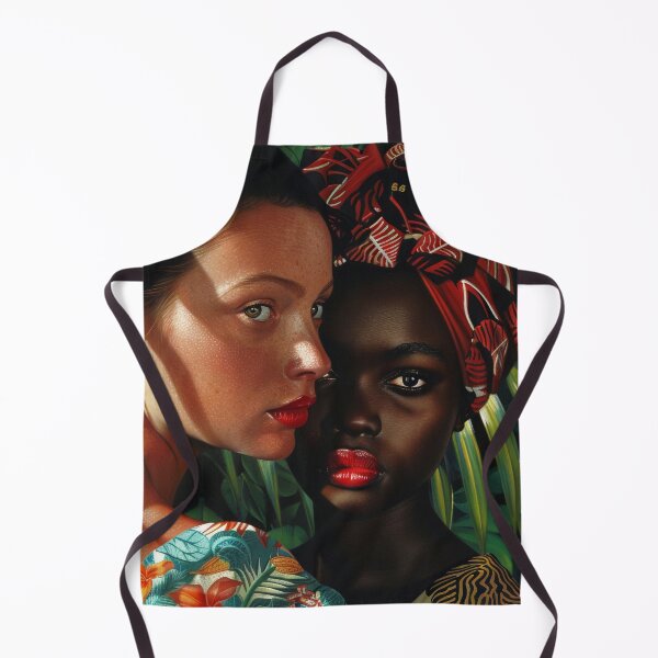 Item preview, Portrait of Two Young Women in The Jungle designed and sold by HighlyDeep.