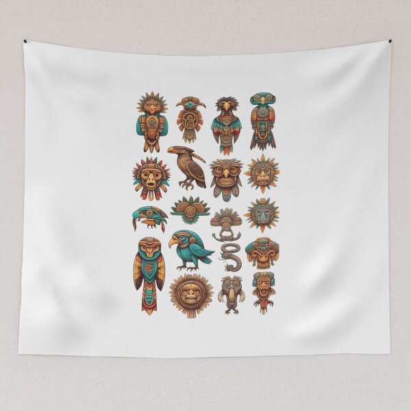 Item preview, Mayan Aztec Totems designed and sold by EleganceStudio.