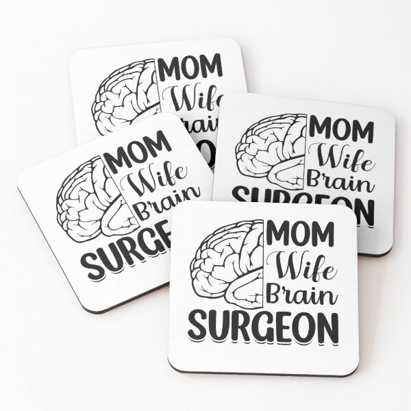 Item preview, Mom Wife Brain Surgeon, Brain Surgery, Cancer Awareness, Brain Cancer Support, Brain Tumor Awareness designed and sold by behindthefacts.