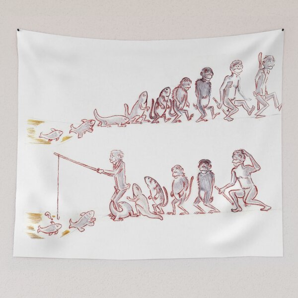 Item preview, Darwin would have been better off going fishing. designed and sold by Henri Armagnat.